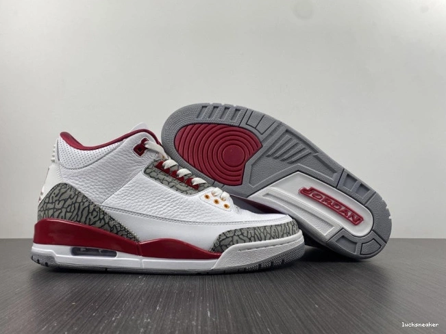 Cheap LUCY Red CT8532-126 Retro Jordan 3 Cardinal 0713
